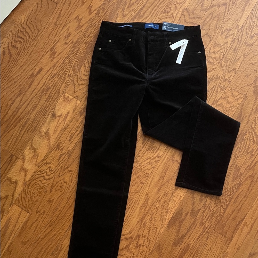 Talbots Black Straight Leg Cords